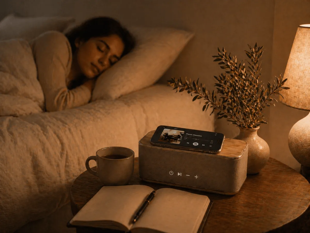 Higiene do sono - ambiente acolhedor com luz baixa