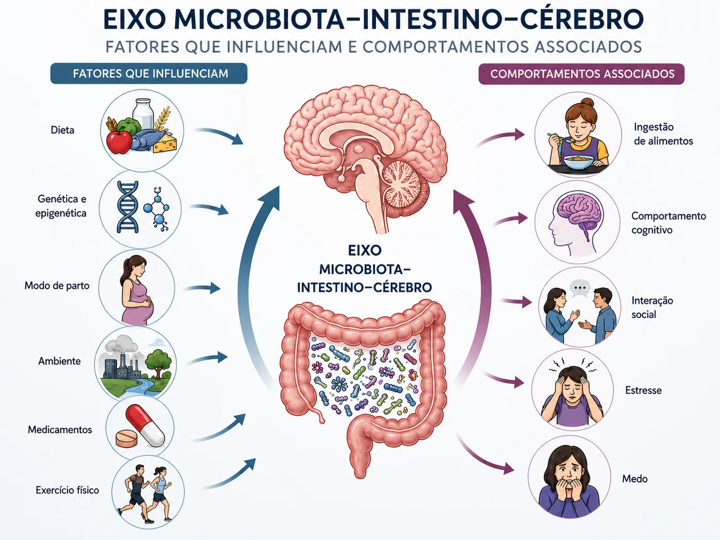 Fatores que moldam a microbiota ao longo da vida