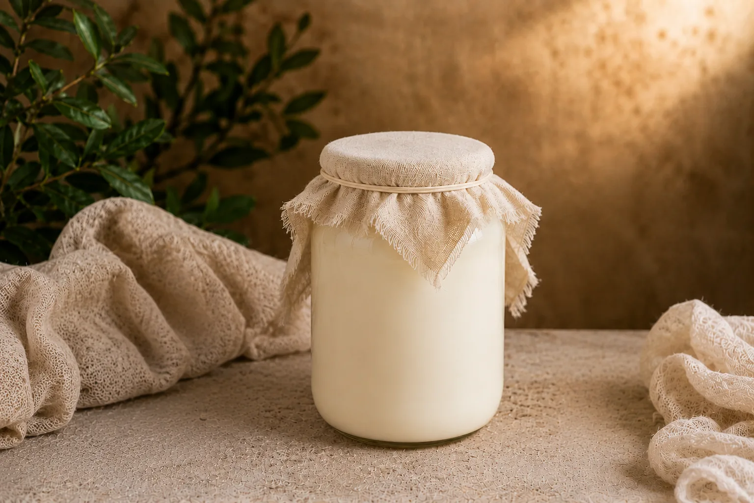 Passo 4: fermentar o kefir por 12 a 48 horas em temperatura ambiente