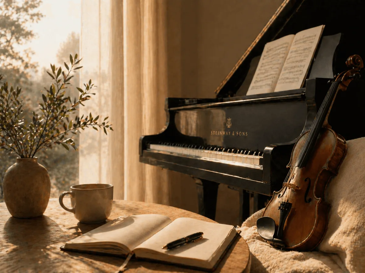 Música clássica e instrumental - piano e violino